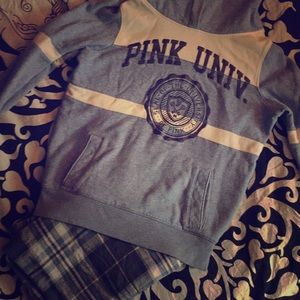 Pink University sweatshirt pajamas pants included